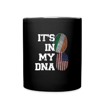 Irland Irisch Irische Wurzeln Geschenk - Tasse einfarbig - Schwarz - Vorne