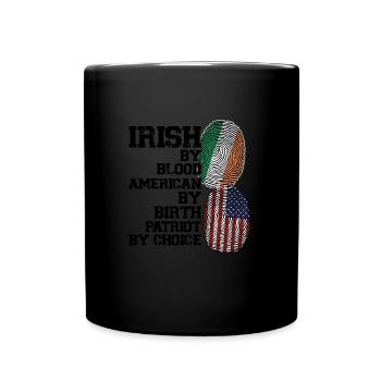 Irland Irisch Irische Wurzeln Geschenk - Tasse einfarbig - Schwarz - Vorne