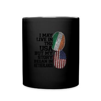 Irland Irisch Irische Wurzeln Geschenk - Tasse einfarbig - Schwarz - Vorne
