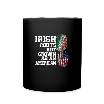 Irland Irisch Irische Wurzeln Geschenk - Tasse einfarbig - Schwarz - Vorne