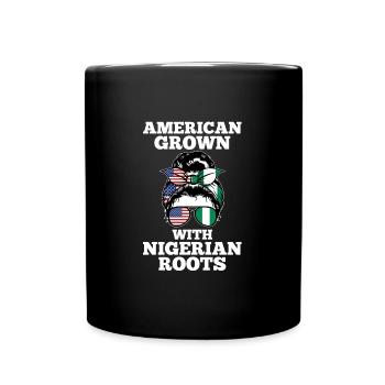 Nigerianer Nigeria Nigerianische Wurzeln Geschenk - Tasse einfarbig - Schwarz - Vorne