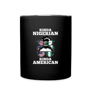 Nigerianer Nigeria Nigerianische Wurzeln Geschenk - Tasse einfarbig - Schwarz - Vorne