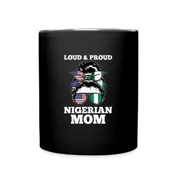 Nigerianer Nigeria Nigerianische Wurzeln Geschenk - Tasse einfarbig - Schwarz - Vorne