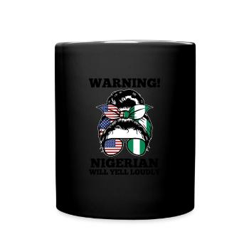 Nigerianer Nigeria Nigerianische Wurzeln Geschenk - Tasse einfarbig - Schwarz - Vorne