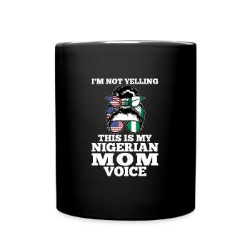 Nigerianer Nigeria Nigerianische Wurzeln Geschenk - Tasse einfarbig - Schwarz - Vorne