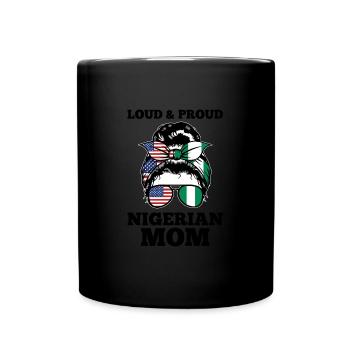 Nigerianer Nigeria Nigerianische Wurzeln Geschenk - Tasse einfarbig - Schwarz - Vorne