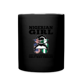 Nigerianer Nigeria Nigerianische Wurzeln Geschenk - Tasse einfarbig - Schwarz - Vorne