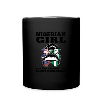 Nigerianer Nigeria Nigerianische Wurzeln Geschenk - Tasse einfarbig - Schwarz - Vorne