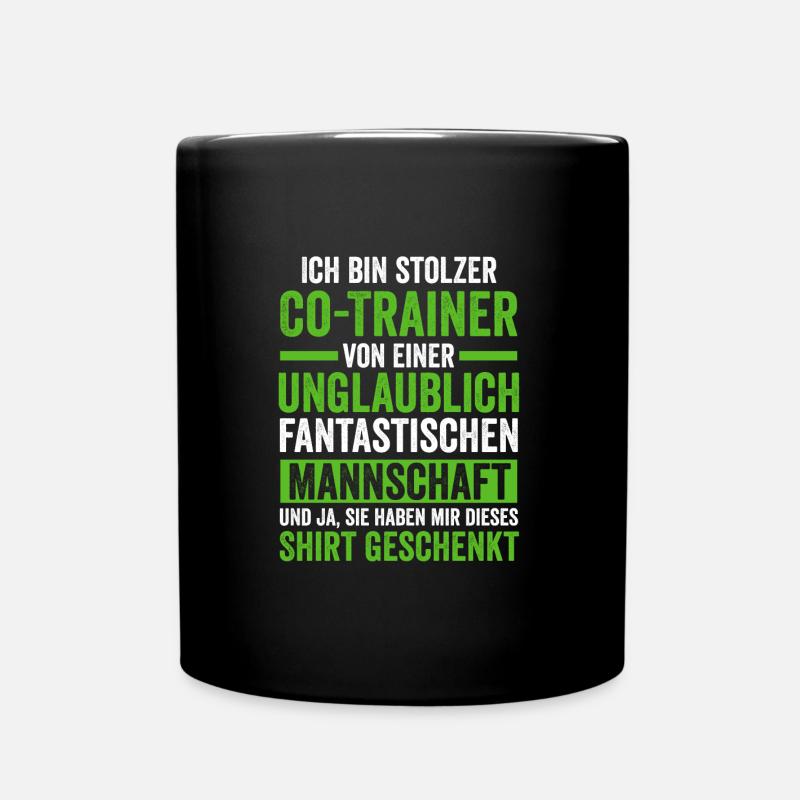 Co-Trainer Sport Assistenztrainer Geschenk - Tasse einfarbig - Schwarz