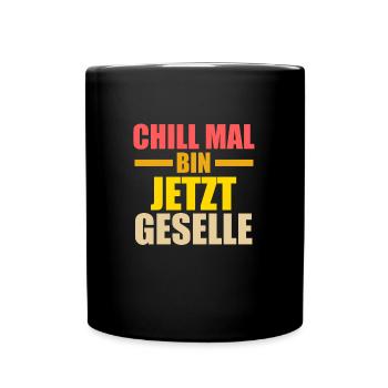 Geselle Prüfung Gesellen Prüfung Geschenk - Tasse einfarbig - Schwarz - Vorne