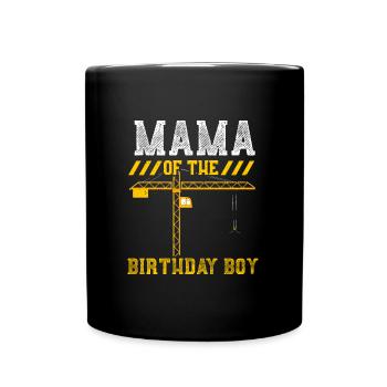 Maman du garçon d’anniversaire - Mug uni - noir - Devant