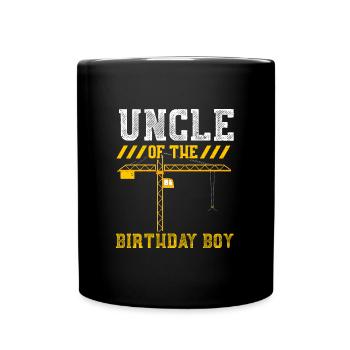 Uncle Of The Birthday Boy - Full Colour Mug - black - Front