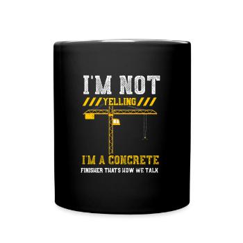 Je ne crie pas que je suis un f... - Mug uni - noir - Devant