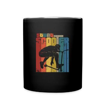 scooter stunt - Tasse einfarbig - Schwarz - Vorne