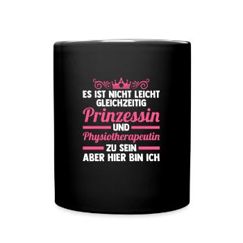 Physiotherapeutin Beruf Physio Geschenk - Tasse einfarbig - Schwarz - Vorne