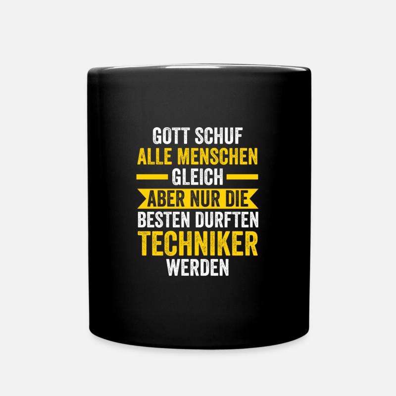 Techniker Beruf Beruf Geschenk - Tasse einfarbig - Schwarz