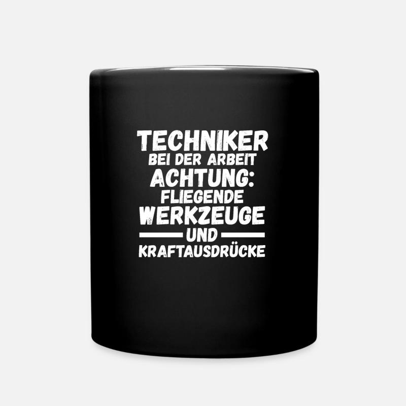 Techniker Beruf Ingenieur Geschenk - Tasse einfarbig - Schwarz