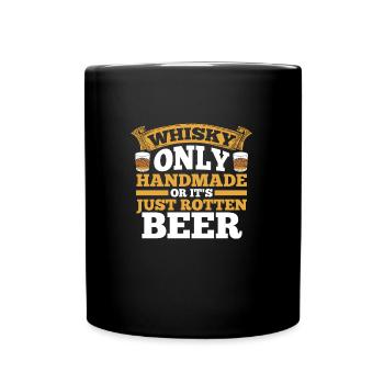 Whisky Alkohol Whisky Liebhaber Geschenk - Tasse einfarbig - Schwarz - Vorne