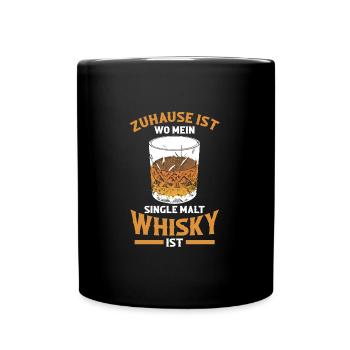 Whisky Alkohol Whiskyliebhaber Geschenk - Tasse einfarbig - Schwarz - Vorne