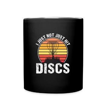 Discgolfer Discgolf Discgolfing Geschenk - Tasse einfarbig - Schwarz - Vorne