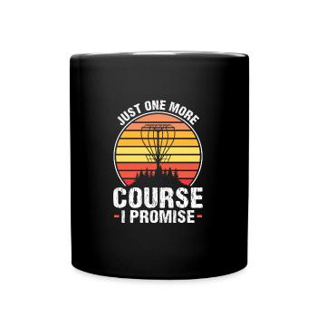 Discgolfer Discgolf Discgolfing Geschenk - Tasse einfarbig - Schwarz - Vorne