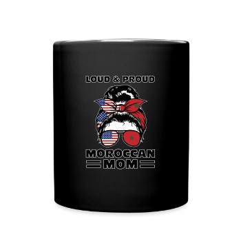 Marokko Marokkaner Marokkanische Wurzeln Geschenk - Tasse einfarbig - Schwarz - Vorne