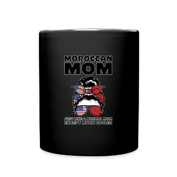 Marokko Marokkaner Marokkanische Wurzeln Geschenk - Tasse einfarbig - Schwarz - Vorne