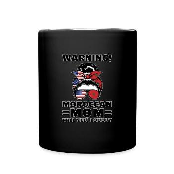 Marokko Marokkaner Marokkanische Wurzeln Geschenk - Tasse einfarbig - Schwarz - Vorne