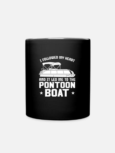 Ponton Pontonierboot Geschenk - Tasse einfarbig - Schwarz
