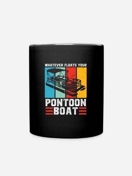 Ponton Pontonierboot Geschenk - Tasse einfarbig - Schwarz