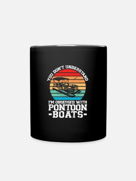 Ponton Pontonierboot Geschenk - Tasse einfarbig - Schwarz