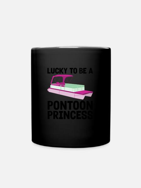 Ponton Pontonierboot Geschenk - Tasse einfarbig - Schwarz