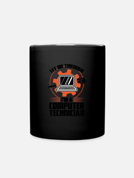 Technischer Support Computertechniker Technischer - Tasse einfarbig - Schwarz