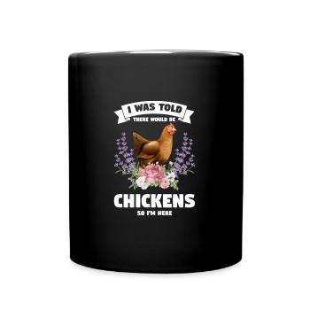 Hühnerhaltung Tierhaltung Geschenk - Tasse einfarbig - Schwarz - Vorne