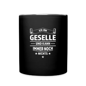 Geselle Prüfung Gesellen Prüfung Geschenk - Tasse einfarbig - Schwarz - Vorne