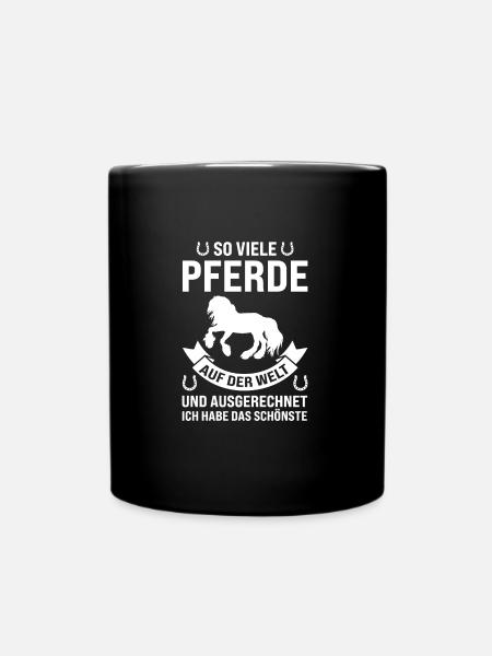 Pferd Tinker Tinker Pferd Geschenk - Tasse einfarbig - Schwarz