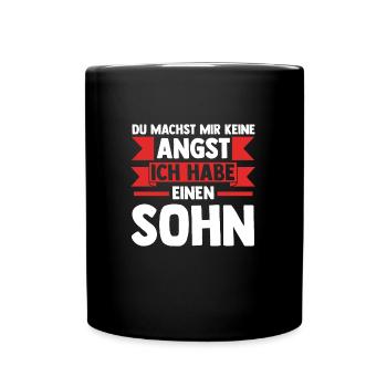 Papa Tochter Vater Geschenk - Tasse einfarbig - Schwarz - Vorne