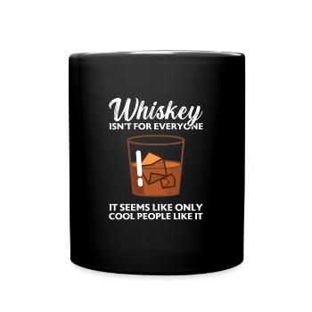 Whiskey trinken Whiskey trinken Whiskey Geschenk - Tasse einfarbig - Schwarz - Vorne