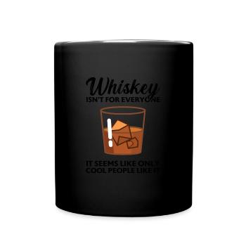 Whiskey trinken Whiskey trinken Whiskey Geschenk - Tasse einfarbig - Schwarz - Vorne