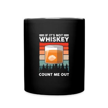Whiskey trinken Whiskey trinken Whiskey Geschenk - Tasse einfarbig - Schwarz - Vorne