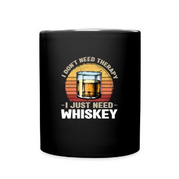 Whiskey trinken Whiskey trinken Whiskey Geschenk - Tasse einfarbig - Schwarz - Vorne