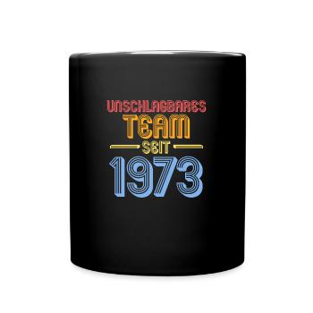 50 Jahre Ehe Ehepaar 50. Hochzeitstag Geschenk - Tasse einfarbig - Schwarz - Vorne