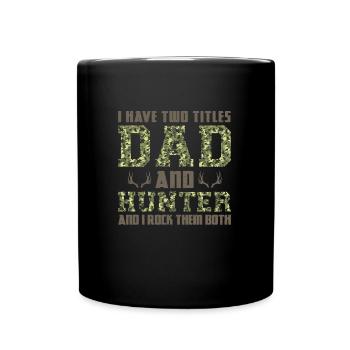 Jäger Jagd Jagd Geschenk - Tasse einfarbig - Schwarz - Vorne