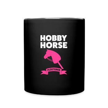 Hobby Horsing Pferd Steckenpferd Geschenk - Tasse einfarbig - Schwarz - Vorne