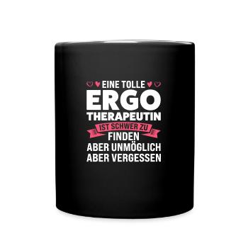 Ergotherapeutin Beruf Ergotherapie Geschenk - Tasse einfarbig - Schwarz - Vorne