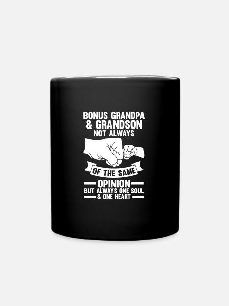 Stief-Opa Bonus-Opa Stief-Großvater Geschenk - Tasse einfarbig - Schwarz