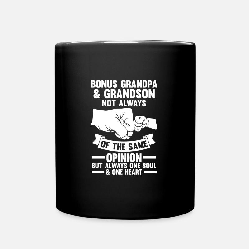 Stief-Opa Bonus-Opa Stief-Großvater Geschenk - Tasse einfarbig - Schwarz