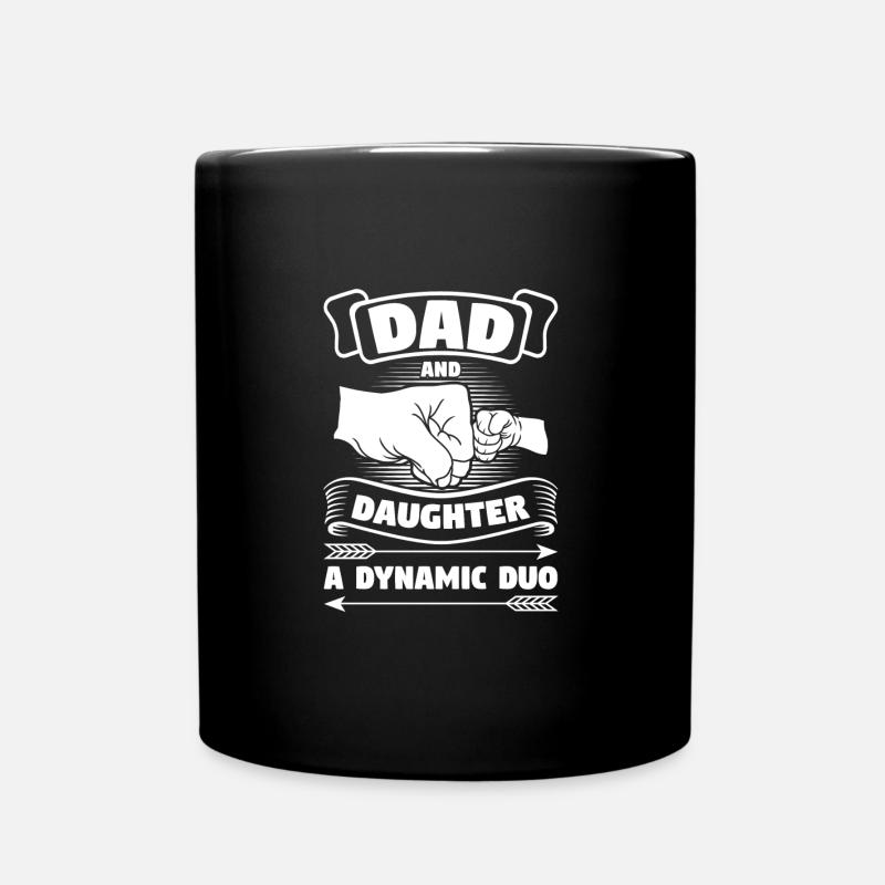 Tochter Vater Tochter Vater von Tochter Geschenk - Tasse einfarbig - Schwarz