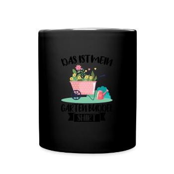 Garten Pflanze Gartenliebhaber Geschenk - Tasse einfarbig - Schwarz - Vorne
