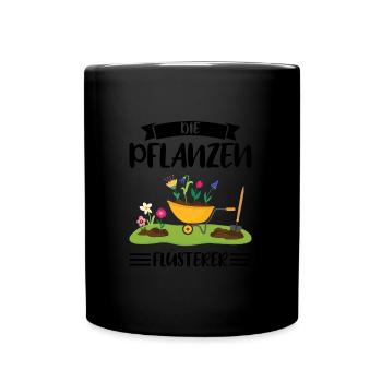 Garten Pflanze Gartenarbeit Geschenk - Tasse einfarbig - Schwarz - Vorne